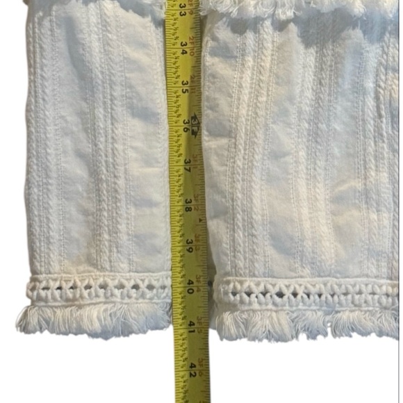 Ellison White Tiered Eyelet Midi Dress - Picture 8 of 10